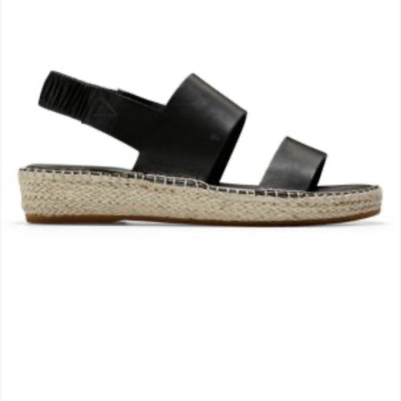 Cole Haan Black Espadrille Sandals